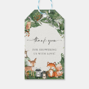 Étiquettes-cadeau Balises Cadeau Baby shower Woodland
