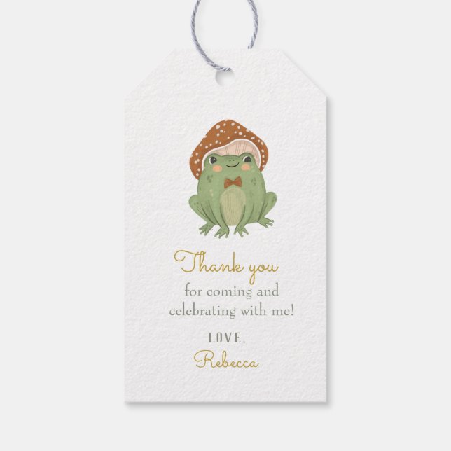 Étiquettes-cadeau Balises Cadeau d'anniversaire de la Grenouille mig (Dos)