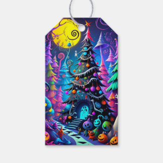 Étiquettes-cadeau Balises cadeau éffrayant de Noël
