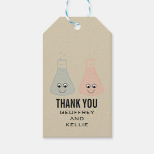 Étiquettes-cadeau Balises Cadeau Mariage de chimie mignonne