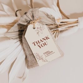 Étiquettes-cadeau Balises Cadeau Mariage Floral Boho