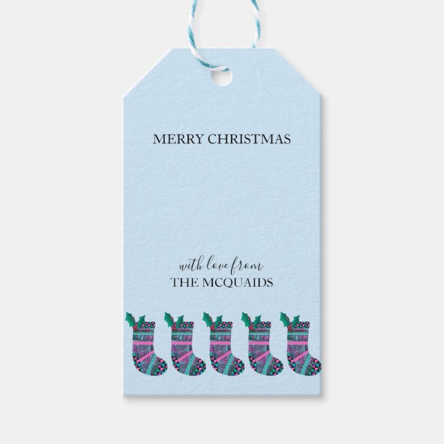 Étiquettes-cadeau Balises cadeau Motif de Noël restantes (Devant)
