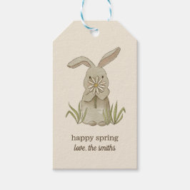 Étiquettes-cadeau Balises Cadeau Personnalisé Bunny Spring