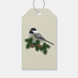 Étiquettes-cadeau Balises Cadeau Personnalisé Chickadee