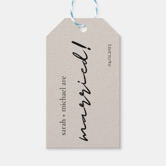 Étiquettes-cadeau Balises Cadeau Privilège Mariage Minimal