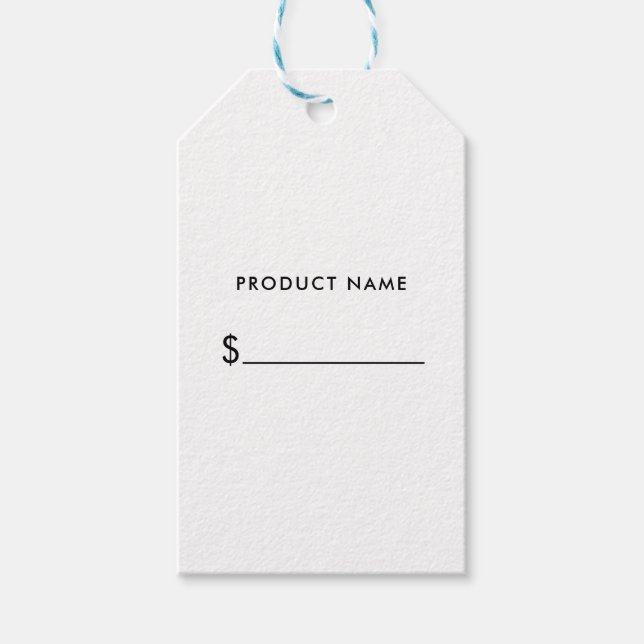 Étiquettes-cadeau Balises Cadeau Simple Professionnel (Devant)