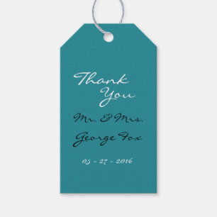 Étiquettes-cadeau Balises cadeau turquoises