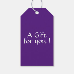 Étiquettes-cadeau Balises Cadeau violet solide
