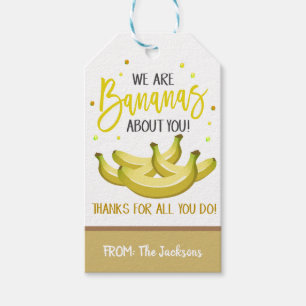 Étiquettes-cadeau Balises cadeaux Banana