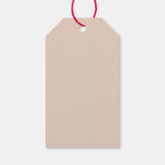 Étiquettes-cadeau Balises Cadeaux Beige Bleu De Sable Clair (Dos)