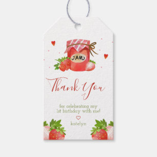 Étiquettes-cadeau Balises cadeaux Berry Sweet Strawberry Party