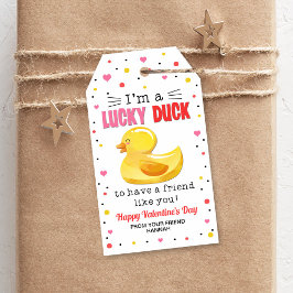Étiquettes-cadeau Balises cadeaux canard, Classroom Valentine's Tag