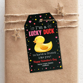 Étiquettes-cadeau Balises cadeaux canard, Classroom Valentine's Tag