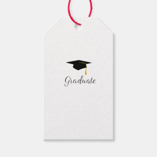 Étiquettes-cadeau Balises cadeaux Casquette diplômé