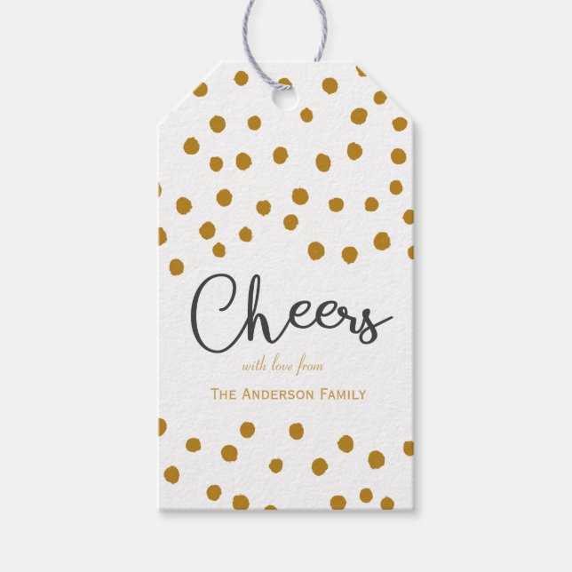 Étiquettes-cadeau Balises cadeaux Cheers & Pots (Devant)