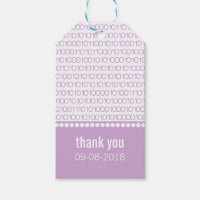Balises Cadeaux Code Binaire Chic Purple Geek