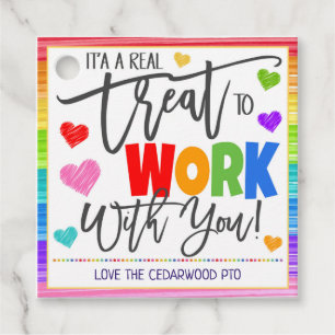 Étiquettes Cadeau Balises cadeaux Coworker