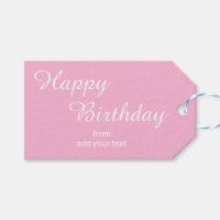 Balises cadeaux d'anniversaire Candy Pink