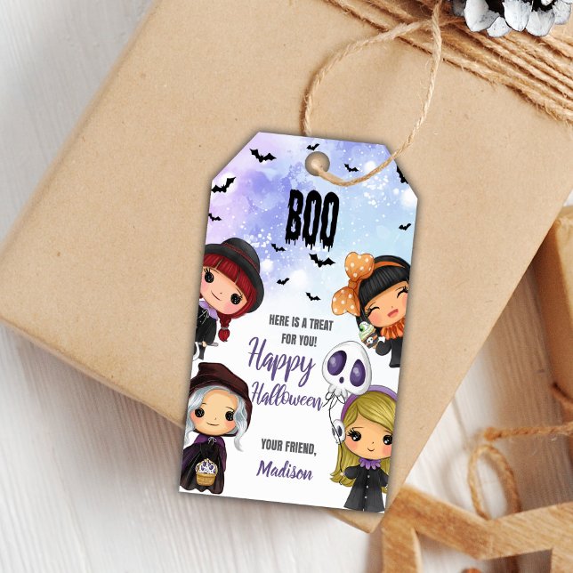 Étiquettes-cadeau Balises cadeaux d'anniversaire d'Halloween (Halloween Birthday Gift Tags)