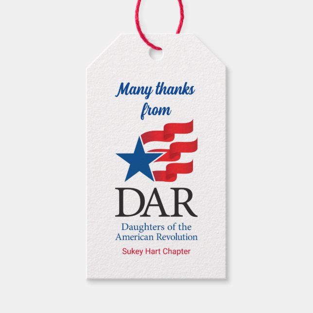 Étiquettes-cadeau Balises cadeaux DAR (Devant)