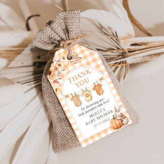 Étiquettes-cadeau Balises Cadeaux de Baby shower Little Citrouille F