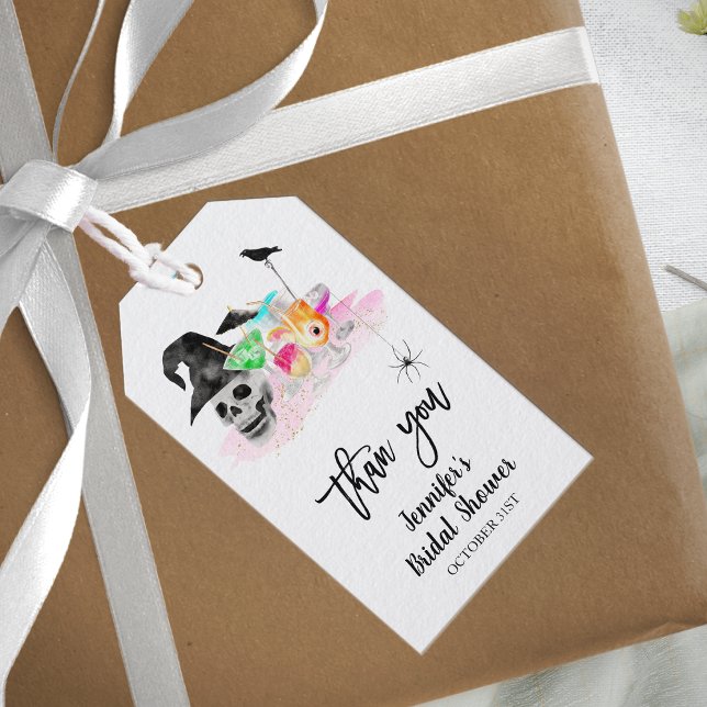Étiquettes-cadeau Balises Cadeaux de Fête des mariées Boire Up Whitc (Créateur téléchargé)