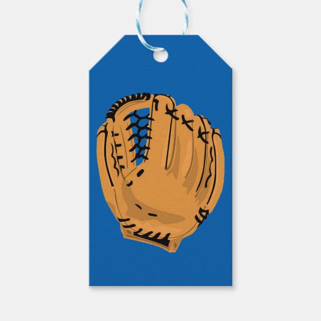 Étiquettes-cadeau Balises cadeaux de gant de baseball (Devant)