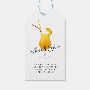 Étiquettes-cadeau Balises cadeaux de la soirée Cocktail Mango