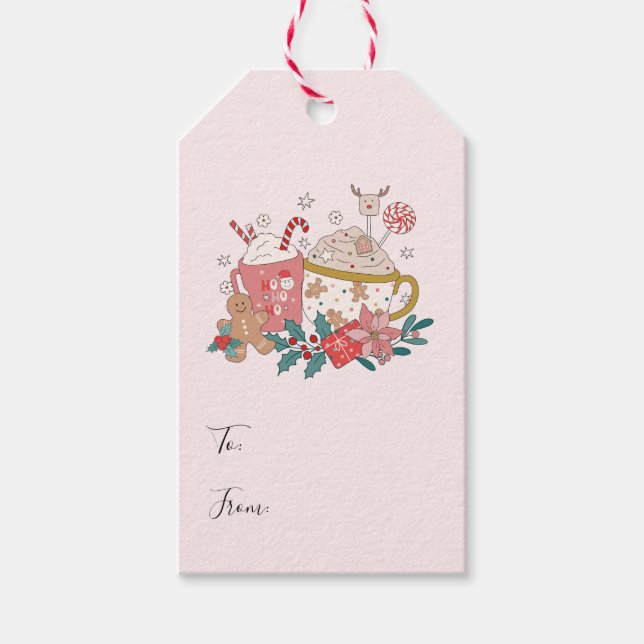 Étiquettes-cadeau Balises Cadeaux de Noël (Devant)