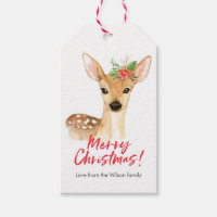 Balises cadeaux de Noël cerf mignon