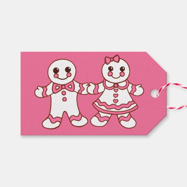 Étiquettes-cadeau Balises cadeaux de Noël Cookies (Devant (Horizontal))