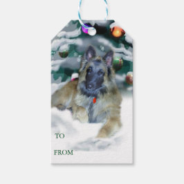 Étiquettes-cadeau Balises cadeaux de Noël Tervuren