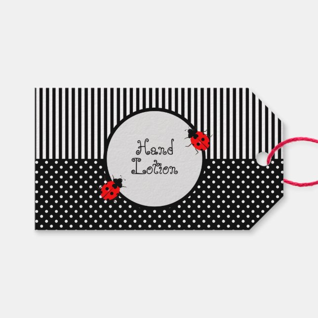 Étiquettes-cadeau Balises Cadeaux de produit individuel adorables (Devant (Horizontal))