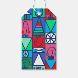 Étiquettes-cadeau Balises Cadeaux Elves Heureux