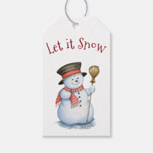 Étiquettes-cadeau Balises cadeaux Enchanted Christmas Snowman