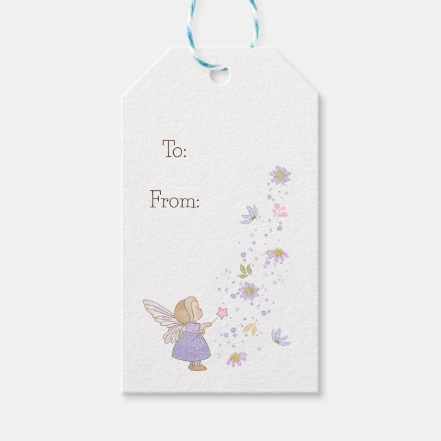 Étiquettes-cadeau Balises cadeaux Floral Pixie (Devant)