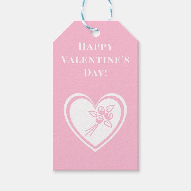 Étiquettes-cadeau Balises cadeaux Heureuses Saintes-Valentin personn (Devant)