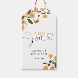 Étiquettes-cadeau Balises cadeaux Little Cutie baby shower Merci