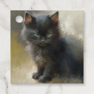 Étiquettes Cadeau Balises cadeaux Little Shadow Black Kitten