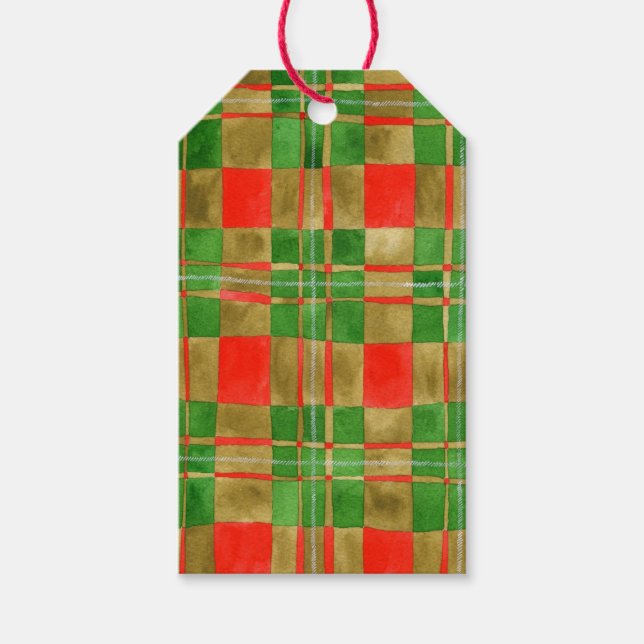 Étiquettes-cadeau Balises cadeaux MAC GREGOR TARTAN (Devant)