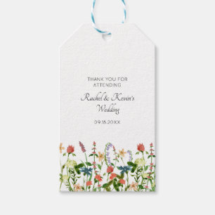 Étiquettes-cadeau Balises cadeaux Mariage de fleurs botaniques
