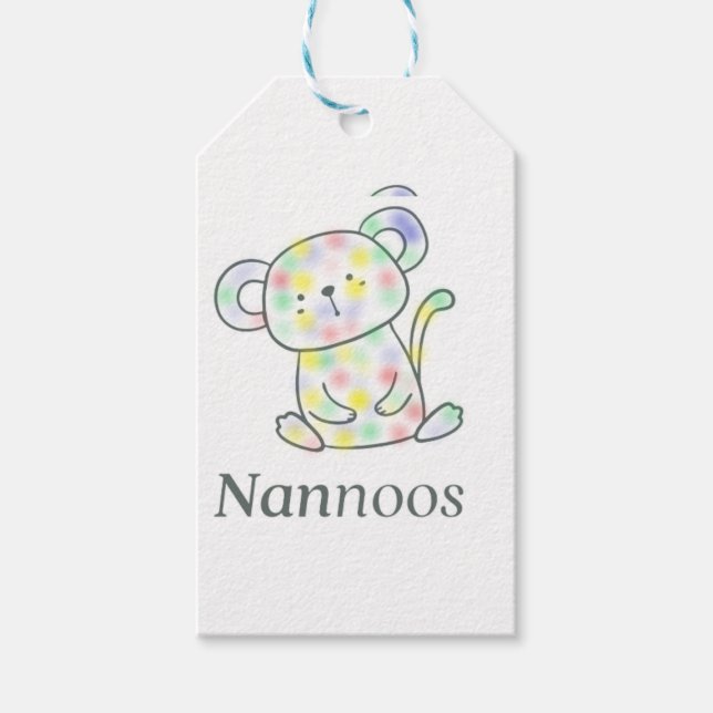 ÉTIQUETTES-CADEAU BALISES CADEAUX NANNOOS (Devant)