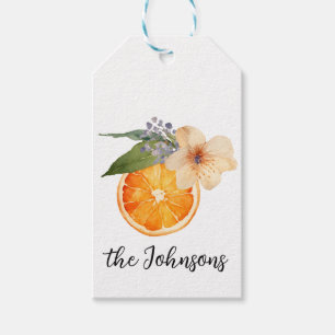 Étiquettes-cadeau Balises cadeaux Orange Blossom