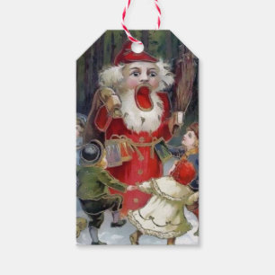 Étiquettes-cadeau Balises cadeaux Père Noël Déplaisant