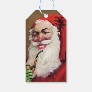 Étiquettes-cadeau Balises cadeaux Père Noël déplaisant