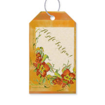 Balises cadeaux personnalisées| Bouquet d'automne