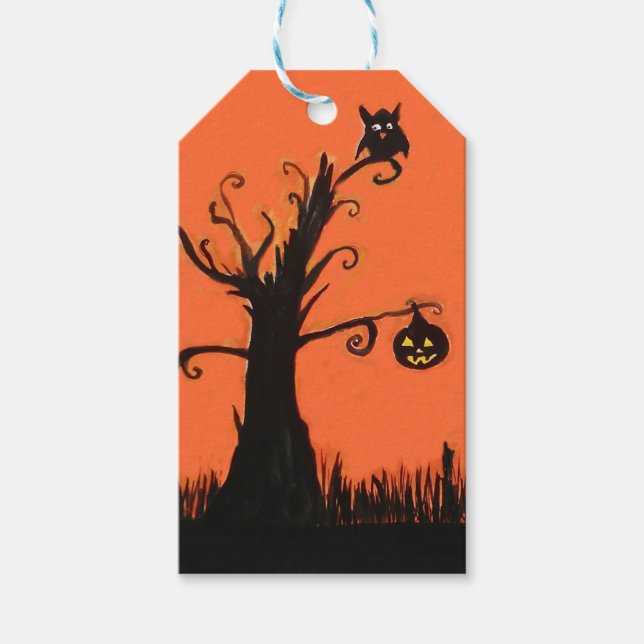 Étiquettes-cadeau Balises Cadeaux Personnalisées D'Illustration D'Ha (Devant)