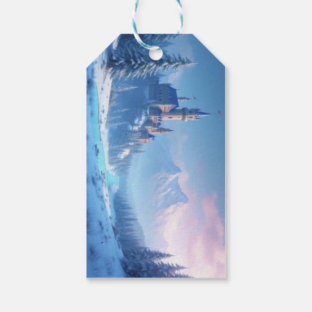 Étiquettes-cadeau Balises cadeaux personnalisées - Hiver (Dos)