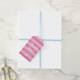 Étiquettes-cadeau Balises cadeaux personnalisées pour mariage rayé r