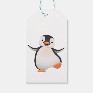 Étiquettes-cadeau Balises cadeaux - Pingouin bébé